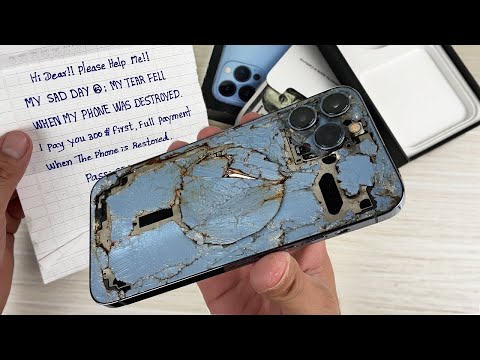How i Restore Destroyed iPhone 13 Pro Max, Cracked Phone Restoration