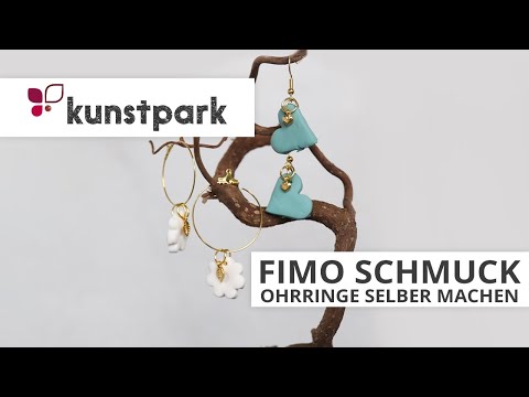 Fimo Schmuck selber machen - DIY Ohrringe - Idee + Anleitung