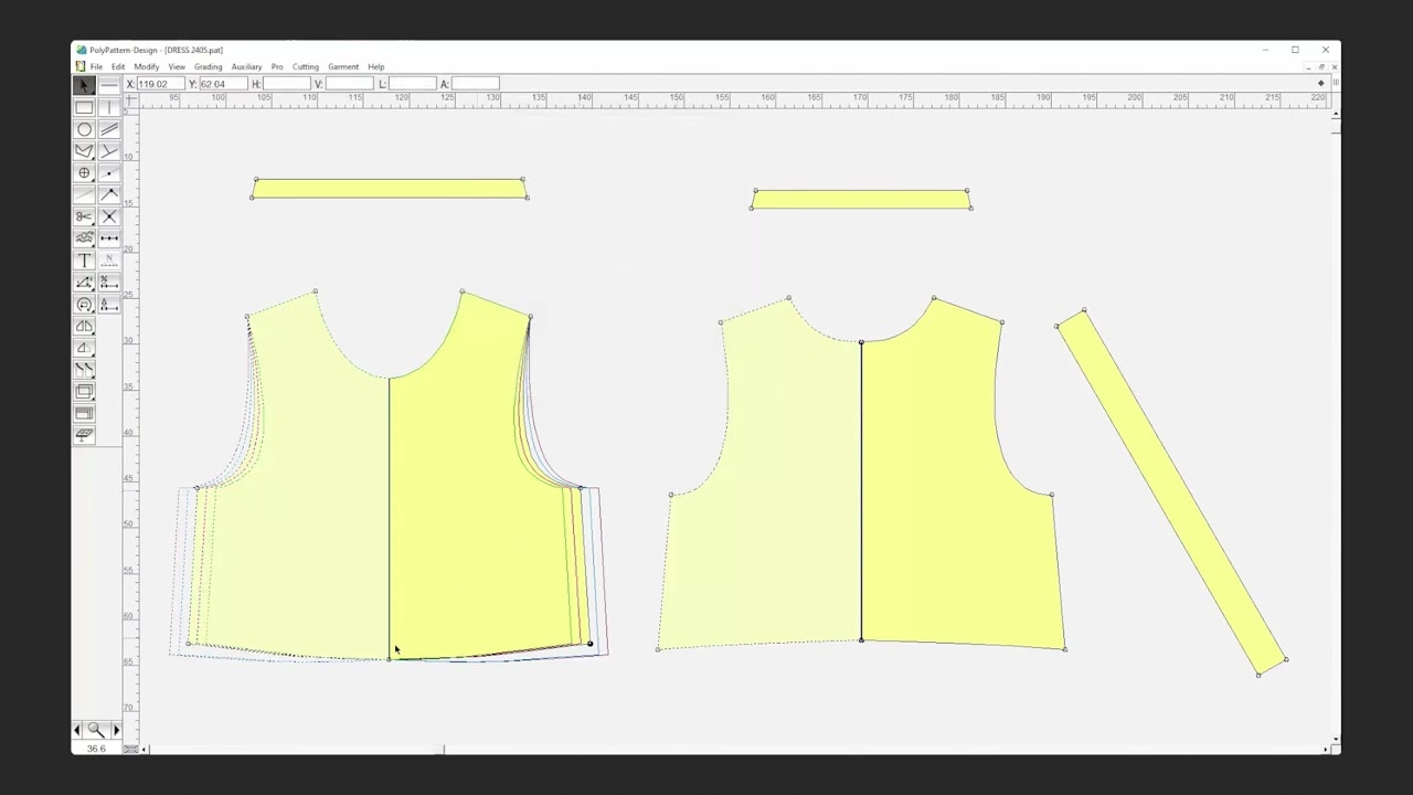 How to grade your patterns by adapting the base size