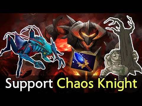 Support Chaos Knight with Aghs — first time on proscene