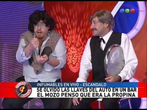 Infumables, un mozo confunde llaves de un auto con propina - Peligro Sin Codificar 2015
