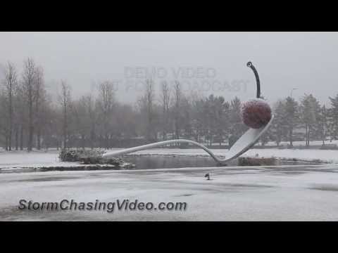 4/22/2013 Twin Cities Area of Minnesota Winter Storm B Roll Footage