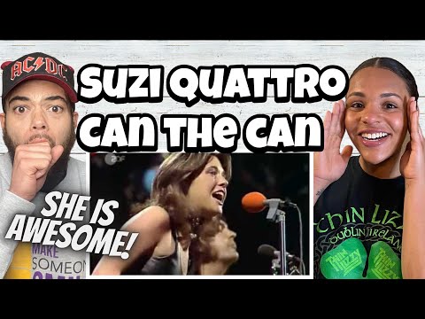 PURE ROCKER!| FIRST TIME HEARING Suzi Quatro -  Can The Can REACTION