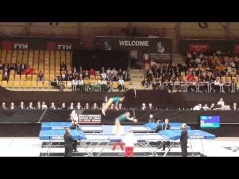 PIATRENIA Tatsiana,HARCHONAK Hanna BLR optional Trampoline World Championships 2015