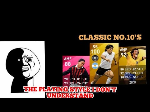CLASSIC NO 10 : A PLAYING STYLE HARD TO UNDERSTAND : RONALDINHO,ZICO,MARADONA : HOW DO YOU USE THEM?