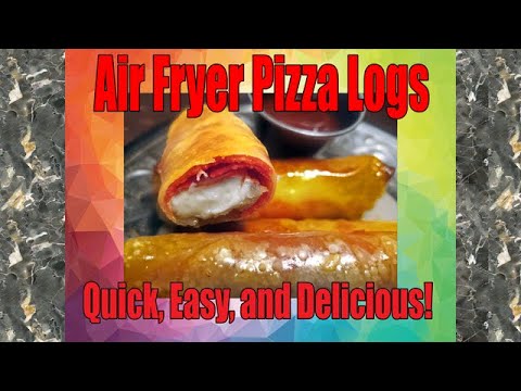 Air Fryer Pizza Logs - Easy to make and perfect for a snack or a meal!