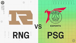 MSI 2022 - Group Stage D5 - RNG vs PSG