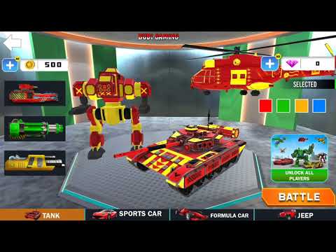 Multi Robot Transform Game - Tank & Helicopter Robot Car Games - Android Gameplay
