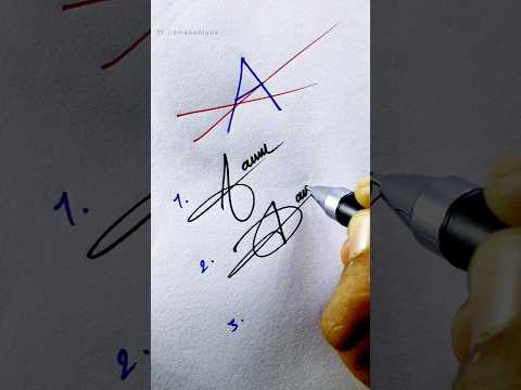How to sign the letter A ?♥️