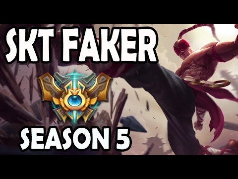 SKT T1 Faker Lee Sin vs Pantheon Jungle Ranked Challenger Korea