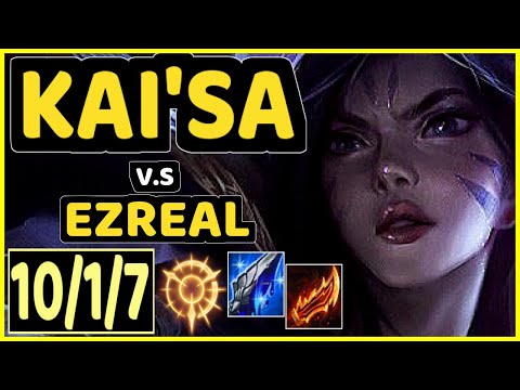 ARIES (KAI'SA) vs EZREAL - 10/1/7 KDA BOTTOM ADC CHALLENGER GAMEPLAY - KR