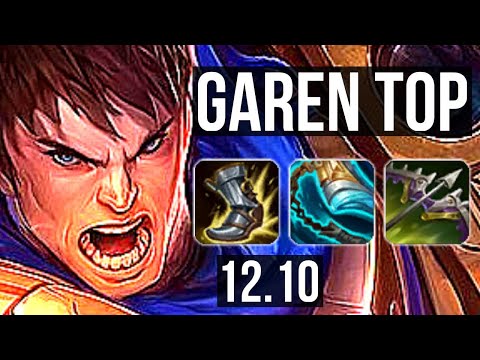 GAREN vs IRELIA (TOP) | 7 solo kills, 18/2/5, Rank 7 Garen, Legendary | EUW Challenger | 12.10