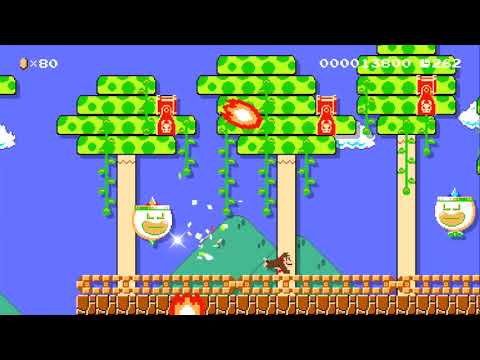Kong Kart - Coins? Then Jump! by Ison - SUPER MARIO MAKER - NO COMMENTARY 1ba
