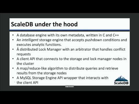 Introducing ScaleDB the New Clustered Distributed Storage Engine for MySQL Part 1