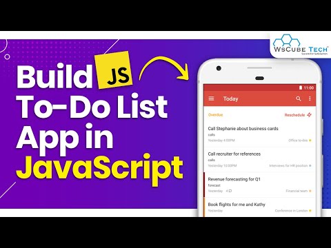 Create a To Do List App using JavaScript | JavaScript Projects for Beginners