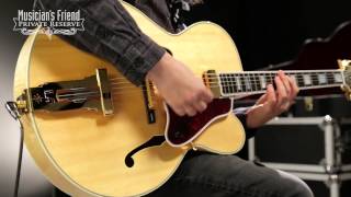 Video thumbnail for Gibson Custom L-5 CES Hollowbody Electric Guitar Antique Natural by Musician's Friend
