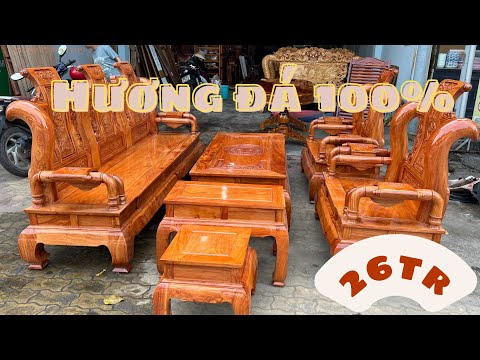 SALON GỖ HƯƠNG ĐÁ 100%