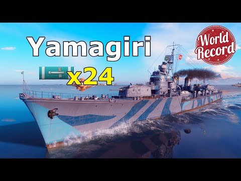 World of WarShips Yamagiri - 6 Kills 394K Damage | NEW WORLD RECORD !