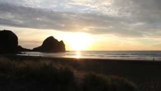preview picture of video 'Piha, New Zealand. - Global Media Pro Surf Team Zen and Tane Wallis at the 2012 Surfing Nationals.'