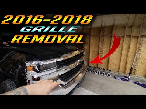 Chevrolet Silverado Grill Removal 2016 to 2018