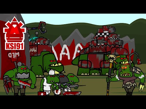 New characters for WHtoons40k #4 (Squiggoth + New Orks Boyz)