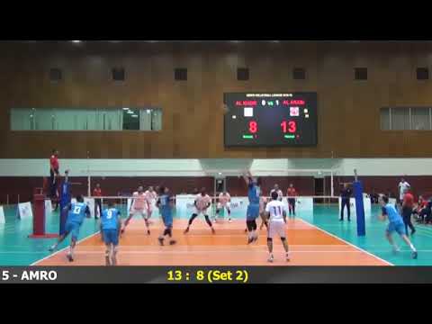 Qatar Volleyball League 18/ 19        Al Arabi X Al Khor 3 - 0