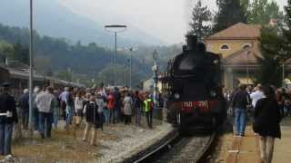 preview picture of video 'Treno Storico a Vapore Bassano-Feltre - FS 740.293 - 7 ottobre 2012'