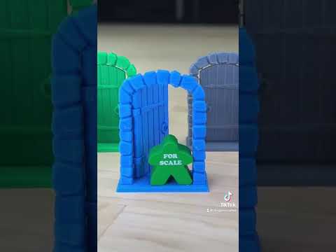 Hinged Stone Door, Blue video