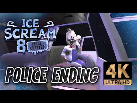 ICE SCREAM 8 POLICE ENDING 🚨 3D Animated Fanmade [4K FULL HD]
