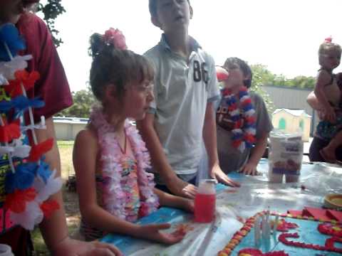 Rhiannon's Happy Birthday song.