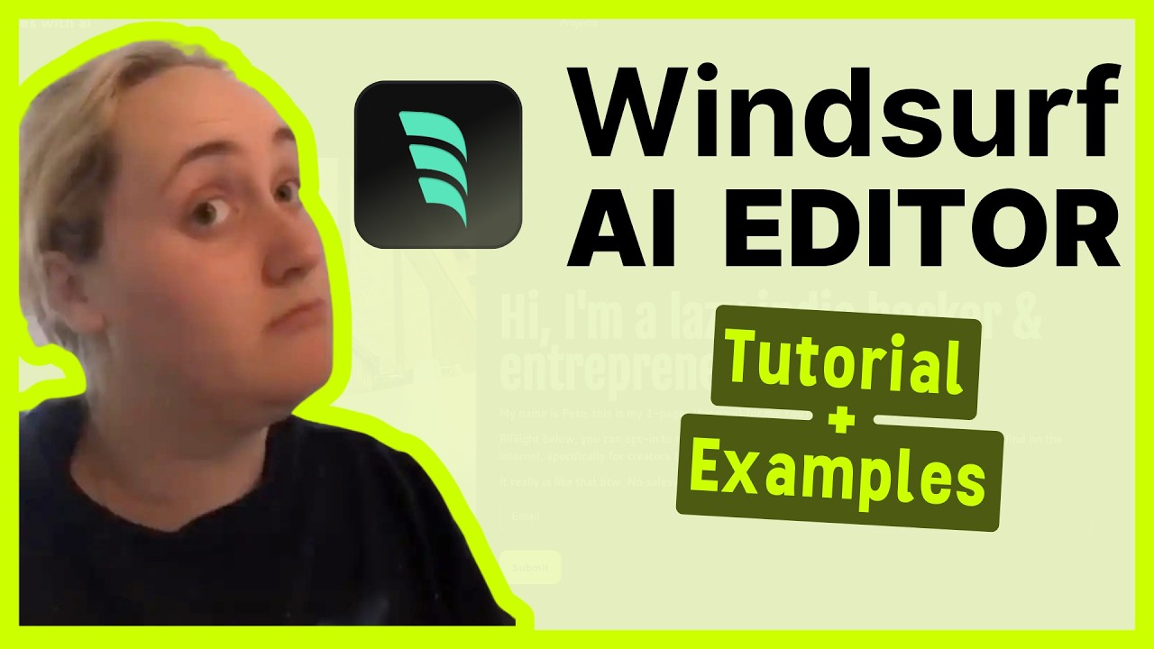 Windsurf Editor TUTORIAL // Better than Cursor? (yes)
