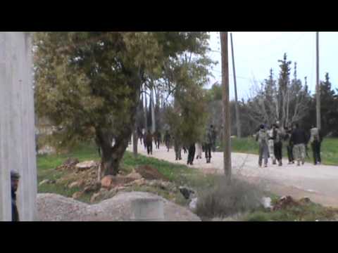 انتشار عناصر لواء شباب سوريا الاحرار في بلدة جنان في ريف حماة