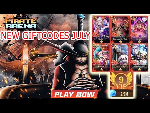 Pirate Arena Mobile & 2 New Giftcodes July - One Piece Free VIP9 & SSR Android iOS