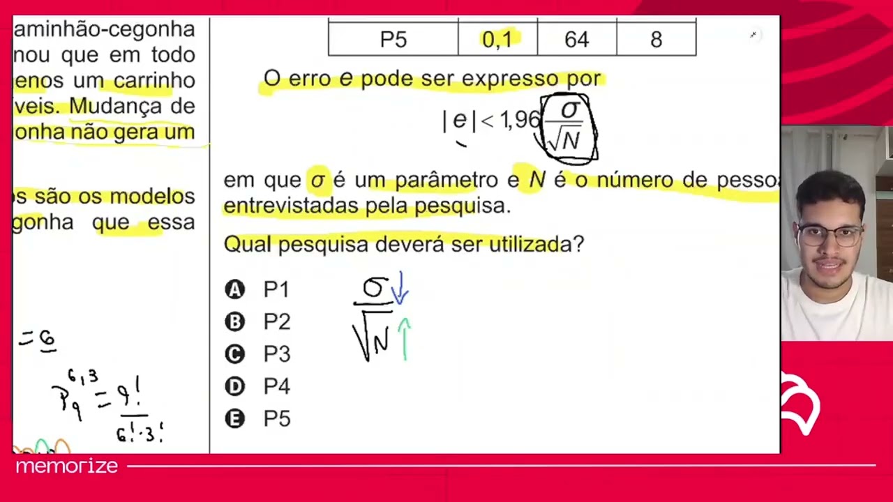 Resolução em Vídeo — Questão 145 ENEM 2017