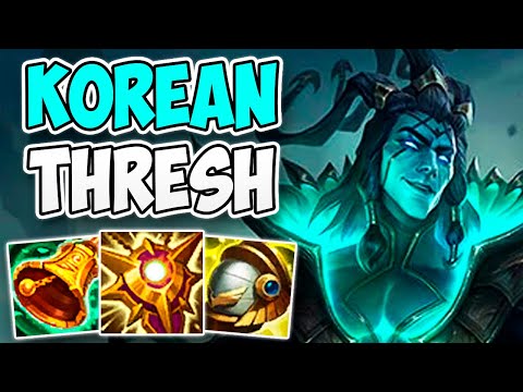 PERFECT THRESH GAMEPLAY IN KOREAN CHALLENGER! | CHALLENGER THRESH SUPPORT GAMEPLAY | Patch 12.18 S12