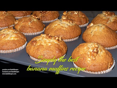 Simply The Best Banana Muffins Recipe