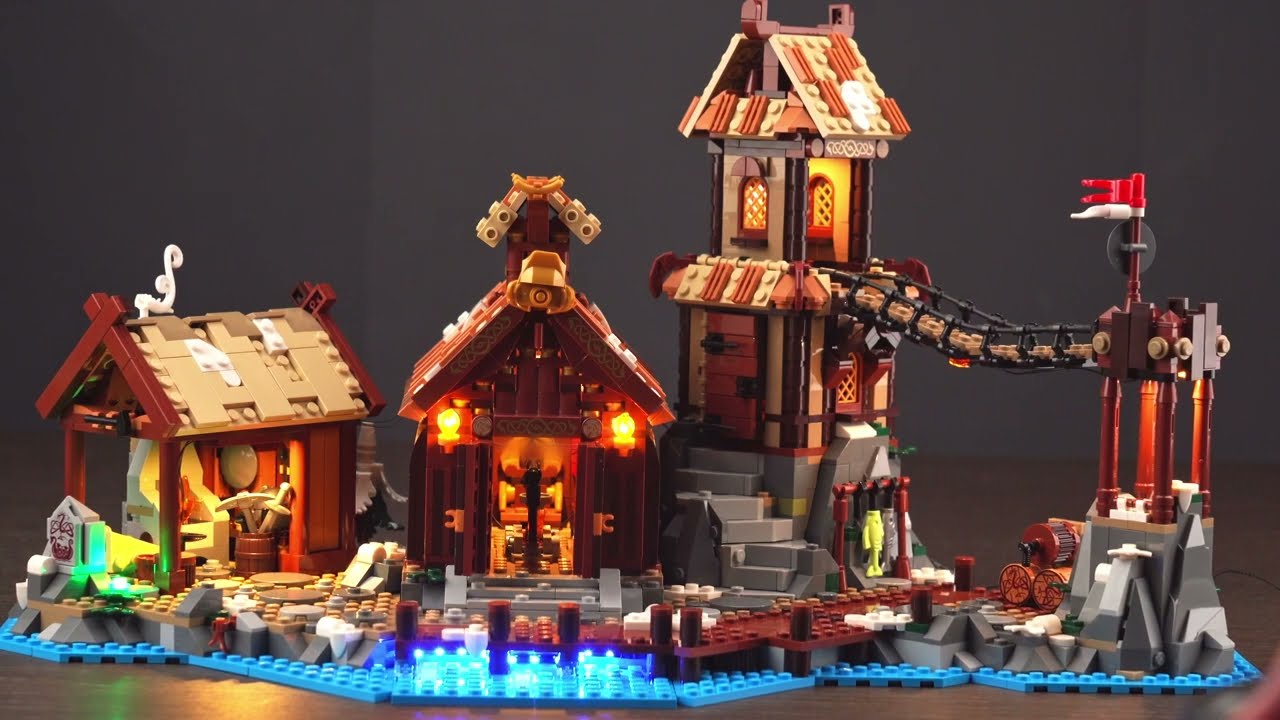BrickBling LED-Licht-Set für LEGO® Wikingerdorf (21343)