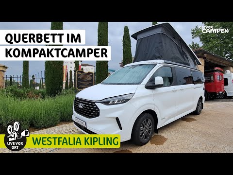 Westfalia Kipling Premiere: Compact camper van with transverse bed & toilet