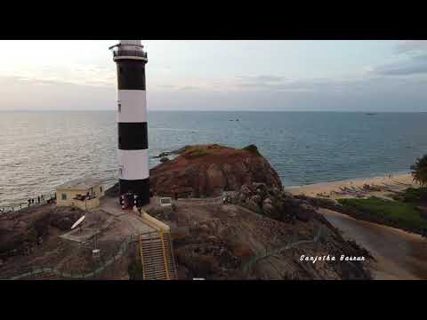 Beautiful Kapu Beach Light House | Udupi | Near Goa | DJI Drone 4K Shot
