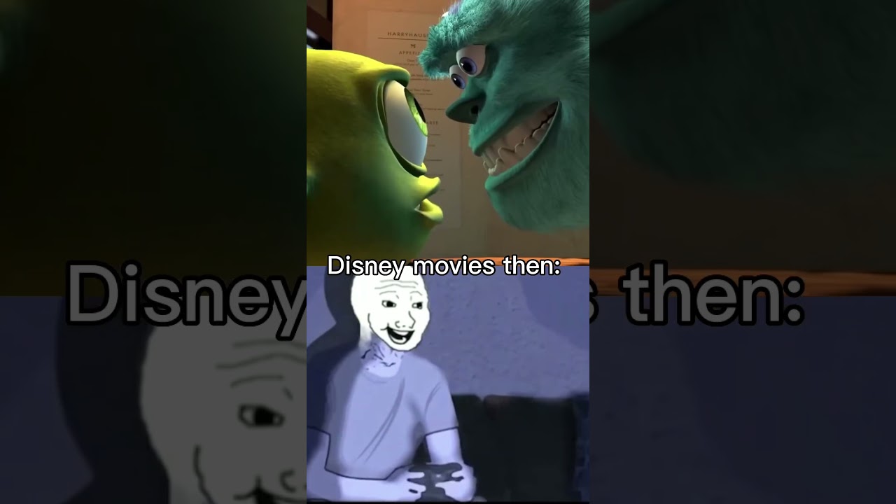 Disney movies then vs now #shorts #wojak #nostalgia