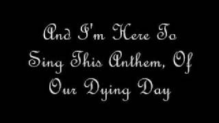 Story of the year - anthem of our dying day (lyrics)