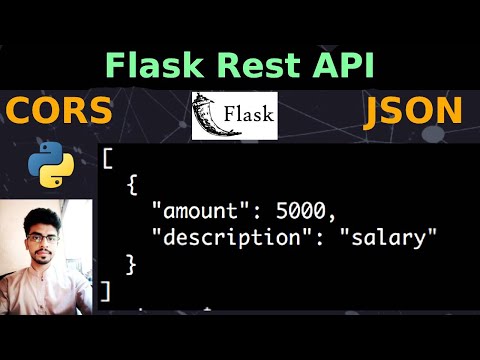 Create a Flask Rest API that returns JSON and Handle CORS Problem | @UBprogrammer