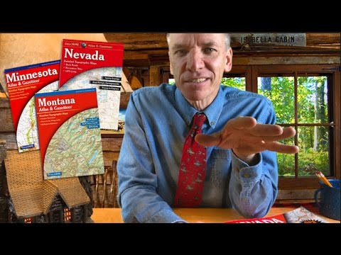How NOT To Get Lost - REVIEW DeLorme STATE ATLAS!