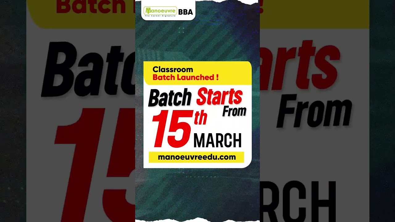 IPM/ BBA Entrance - Crash Course Batch Launched | Join Now