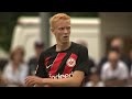 Hugo Larsson Debut For Eintracht Frankfurt 2023