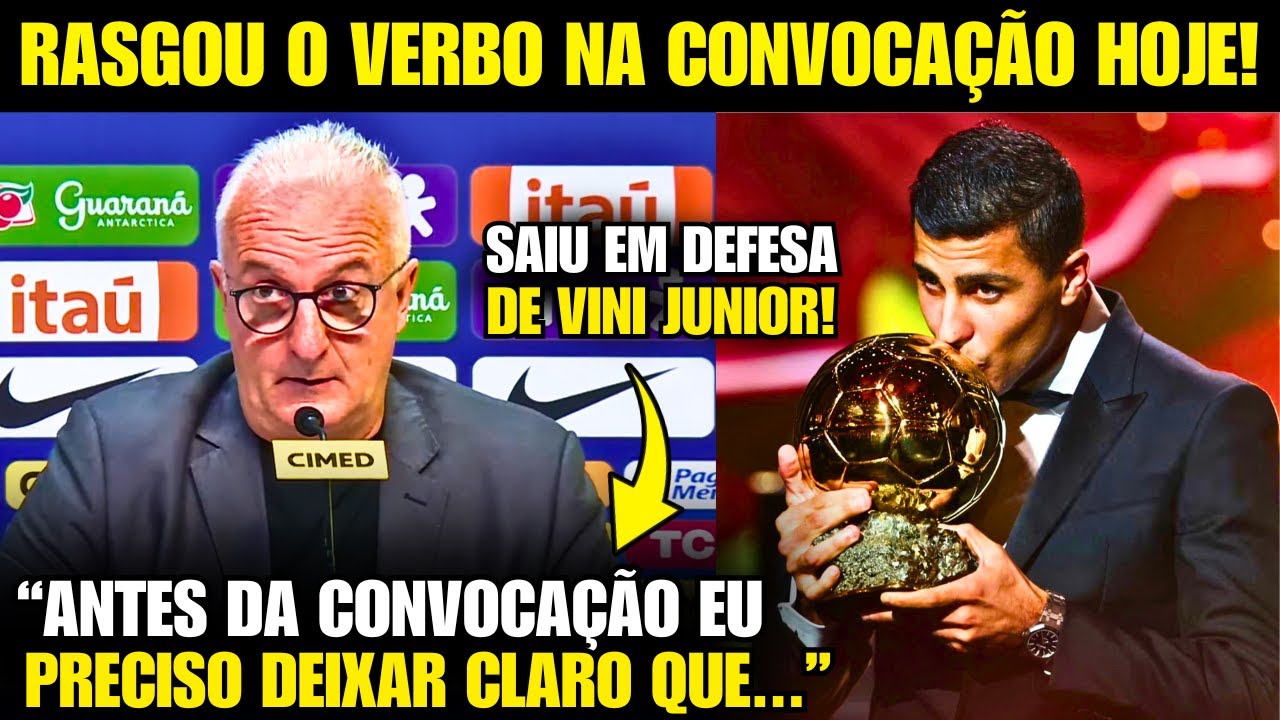 🚨 EITA! DORIVAL MOSTRA INDIGNAÇÃO COM BOLA DE OURO e BARROU NEYMAR DA CONVOCAÇÃO!