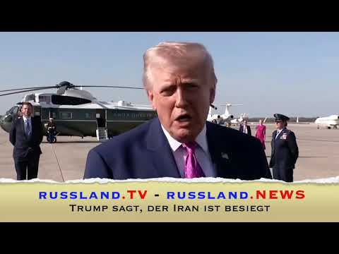 Trump sagt, der Iran ist besiegt