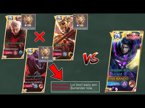 Alucard vs High Rank Global Players in Rank Game!! | (Can I win!?) | Super Intense Match 🔥