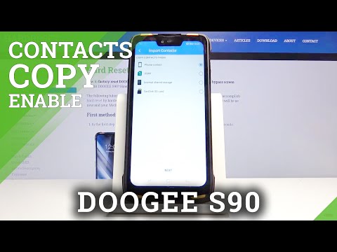 How to Copy Contacts on DOOGEE S90 - Transfer Contacts from SIM Card to Phone Memory