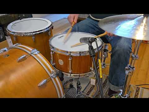 Like-New: Red Rock (AUST) New Guinea Rosewood 14x7 stave snare  - natural satin image 10